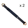 Tie 4 Safe 2" x 18" Axle Straps w/ Sleeve & D Rings
 WLL: 3, 333 lbs.
 , PK2 RT41A-18M18-BL-C-2